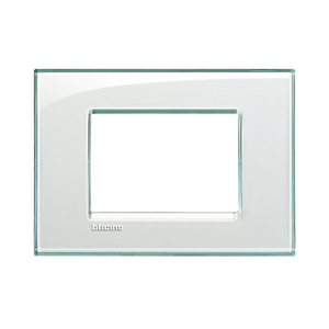 PLACA TECNOPOLÍMERO 3 MÓD. LIVING-LIGHT RECTANGULAR AGUAMARINA