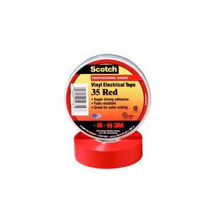 CINTA AISLANTE PVC 19MMX20M ALTA PERFORMANCE ROJO (SCOTCH 35 ROJO)