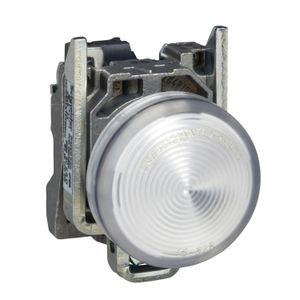 PILOTO LUMINOSO BLANCO C/LED PROTECTED DE 24V AC/DC Ø22MM IP65