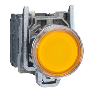 PULS.LUMINOSO RASANTE AMARILLO C/LED PROTECTED 24VAC/VDC