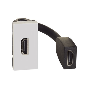 CONECTOR HDMI PRECONECTORIZADO MATIX GO 1 MOD  BLANCO