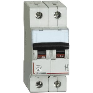 INTERRUPTOR TERMICO BTDIN 2X40A 220V-10KA-400V-6KA CURVA C