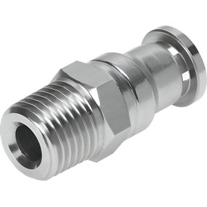 "RACOR RÁPIDO ROSCADO DE ACERO INOX. ROSCA 1/4"" X TUBERÍA OD 6MM CRQS-1/4-6"