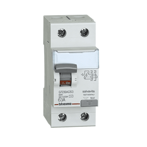 INTERRUPTOR DIFERENCIAL STD SALVAVITA 2X 63A 30MA 230V 2MOD. DIN