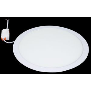 PANEL LED REDONDO EMPOTRAR 24W 90-265VAC 50/60HZ 6500K 2000LM 25,000HRS IP20 BLANCA