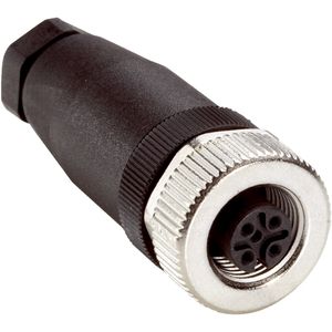 CONECTOR HEMBRA, M12, 5 PINES, RECTO, DOS-1205-G