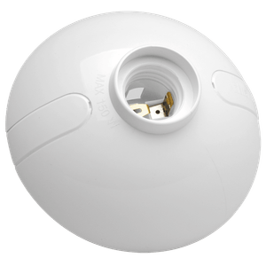 WALL SOCKET OVAL- ROSCA E-27 COLOR BLANCO