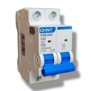 INTERRUPTOR TERMOMAGNETICO NXB-63H 2X32A 10KA/230VAC 6KA/400V CURVA C