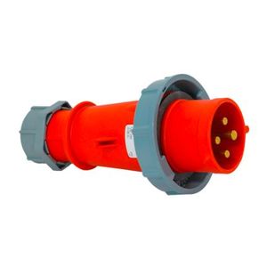 ENCHUFE DE 3P+LT DE 32 AMP 415V. ROJO 6H IP67