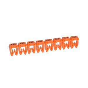 NUMERADORES CAB 3 PARA BORNES O CABLES-0-15 A 0-5MM2- NUMERO 3 NARANJA-CJ-40TR-TRX25UN