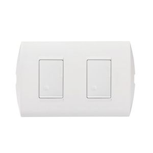 INTERRUPTOR DE 3 VIAS DOBLE 10A 250V MODUS STYLE BLANCO