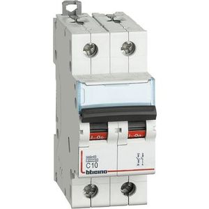 INTERRUPTOR TERMICO BTDIN 2X10A 220V-10KA-400V-6KA CURVA C