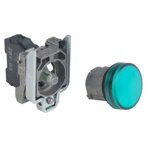 PILOTO LUMINOSO VERDE CON LED INTEGRADO. 110...120V AC IP65