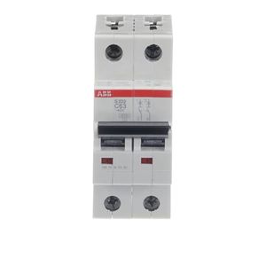 INTERRUPTOR RIEL DIN S200, 2X63A 20KA, 230VAC, CURVA C