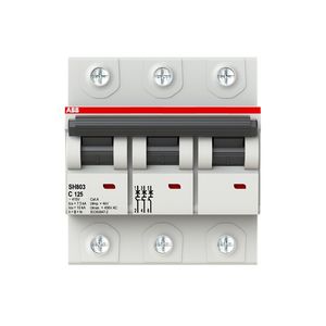 SH803-C125 MINIATURE CIRCUIT BREAKER C-CHAR., 10KA, 125A, 3P