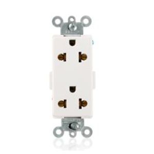 TOMA DOBLE EMPOTRABLE DECORA UNIVERSAL 2X15A L/T 150V O 16A L/T 250V BLANCO