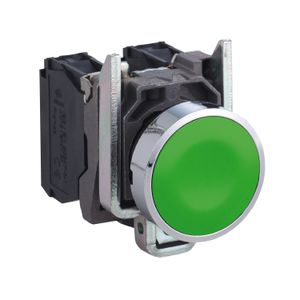 PULSADOR RASANTE VERDE HARMONY, Ø 22MM 1NA IP65