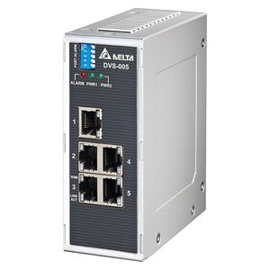 SWITCH INDUSTRIAL ETHERNET FE 10/100 BASE-T(X) DE 5 PUERTOS, 1 DO (RELÉ) - DELTA