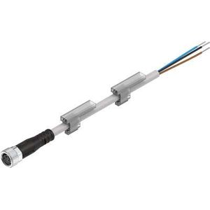 CABLE DE CONEXION, ZOCALO M8X1, CABLE 5 MTS, EXTREMO ABIERTO, NEBU-M8G3-K-5-LE3