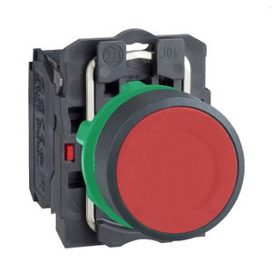 PULSADOR NO LUMINOSO RASANTE ROJO PARADA NC Ø 22MM IP65 HARMONY (DOBLE AISLM.)