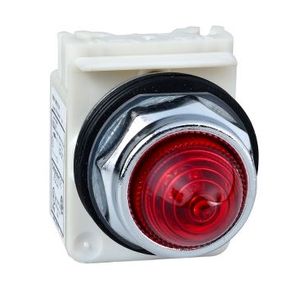 PILOTO LUMINOSO ROJO CON LED DE ALTA LUMINOSIDAD 120VAC-DC 30MM Ø HARMONY