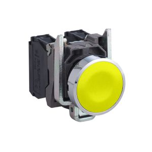 PULSADOR RASANTE AMARILLO HARMONY, Ø 22MM 1NA IP65