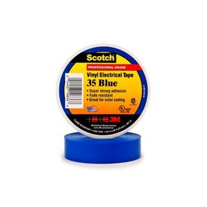 CINTA AISLANTE PVC 19MMX20M ALTA PERFORMANCE AZUL(SCOTCH 35 AZUL)