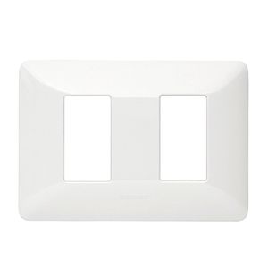 PLACA CON SOPORTE P/02 DADOS BLANCO, SERIE MATIX