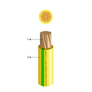 CABLE ENERGIA FREETOX NH-90 16MM2 450/750V 90°C CL.2 AMARILLO/VERDE