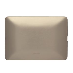 PLACA+SOP. CIEGA ALUMINIO COLOR CHAMPAGNE