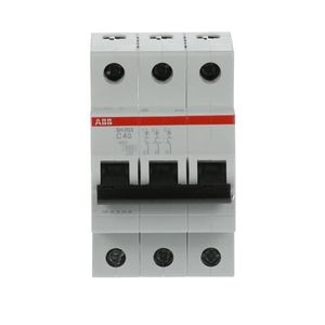 INTERRUPTOR TERMOMAGNETICO RIEL-DIN 3X40A SH203-C40 10/6KA 230/400VAC CURVA C