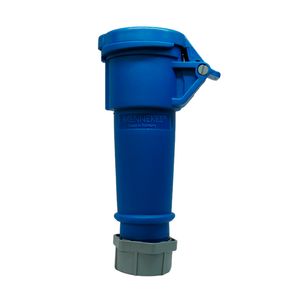 TOMACORRIENTE AEREO DE 2P+LT DE 16 AMP 250V. AZUL 6H IP44