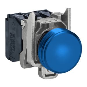 PILOTO LUMINOSO AZUL CON LED 230/240 VAC, 22MM Ø, HARMONY