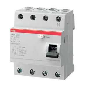 INTERRUPTOR DIFERENCIAL 4X25A 30MA FH204 AC-25/0.03