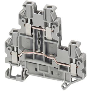 BORNERA TIPO TORNILLO DE 2 PISOS 2.5 MM2 GRIS P/CONTROL