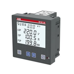 MEDIDOR DIGITAL M1M30 DISPLAY GRAFICO, 2 SALIDAS DIGITALES COMUNICACIÓN MODBUS RTU, PRECISIÓN +/-1%