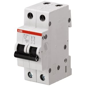 INTERRUPTOR TERMOMAGNETICO RIEL-DIN 2X4A SH202-C4 10/6KA 230/400VAC CURVA C