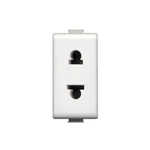 TOMACORRIENTE 2P UNIVERSAL D5 16A 127/250V 1MOD.