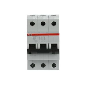 INTERRUPTOR TERMOMAGNETICO RIEL-DIN 3X16A SH203-C16 10/6KA 230/400VAC CURVA C