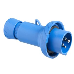 ENCHUFE MOVIL 32A 3P+T 200-250VAC IP67 AZUL