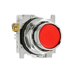 PULSADOR RASANTE ROJO 30.5MM - 1NC