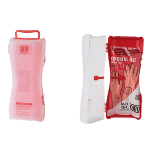 CAJA DE PLASTICO PROTECCION UV P/GUANTES AISLANTES