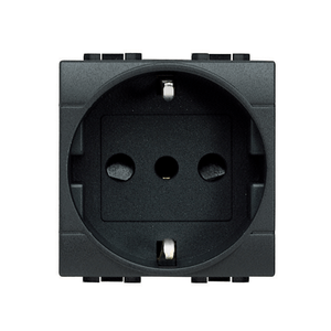 TOMA UNEL 2P+T TIPO P30 16A/250V ALV.P. 2MOD LIVING INT.