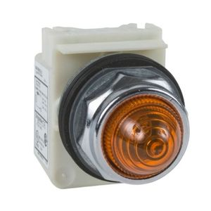PILOTO LUMINOSO AMARILLO CON LED DE ALTA LUMINOSIDAD 120VAC-DC 30MM Ø HARMONY