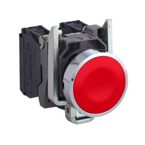 PULSADOR RASANTE ROJO HARMONY, Ø 22MM 1NC IP65