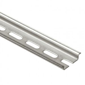 RIEL DIN SIM?TRICO  CON ABERTURAS CENTRALES - 2 MTS DE LONGITUD - PROFUNDIDAD 7.5MM
