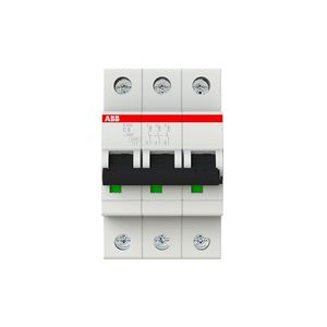 INTERRUPTOR TERMOMAGNETICO RIEL-DIN 3X6A S203-C6 20/10KA 230/400VAC CURVA C