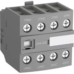 CONTACTO AUXILIAR CA4-22E, 2NA+2NC, AF26…AF96-30-10, MONTAJE FRONTAL