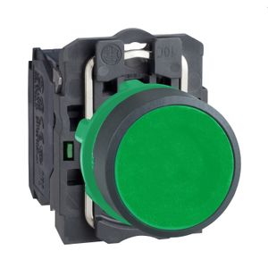 PULSADOR NO LUMINOSO RASANTE VERDE MARCHA NA Ø 22MM IP65 HARMONY (PLAST.)