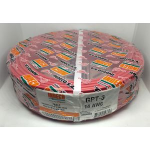 CABLE ENERGIA GPT-3 14AWG 300V 75°C CL.5 ROJO - 100 MTRS